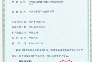 Software copyright registration certificate 13